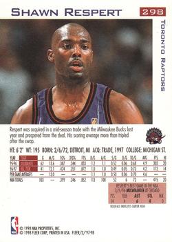 Shawn Respert  basketball card collectible - Main Image 2