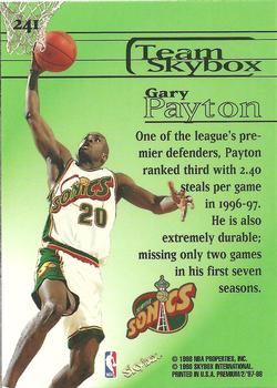 Gary Payton  basketball card collectible - Main Image 2