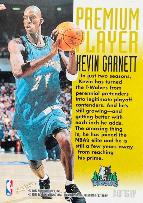 Kevin Garnett  basketball card collectible - Main Image 2