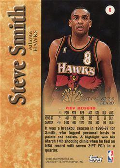 Steve Smith  basketball card collectible - Main Image 2