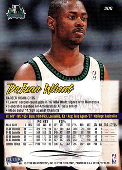 DeJuan Wheat  basketball card collectible - Main Image 2
