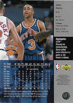 John Starks  basketball card collectible - Main Image 2