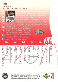 Jerry Stackhouse  basketball card collectible - Main Image 2