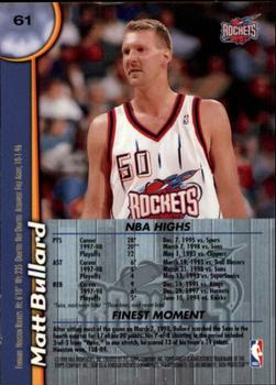 Matt Bullard  basketball card collectible - Main Image 2