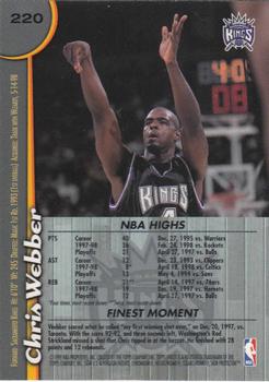 Chris Webber  basketball card collectible - Main Image 2