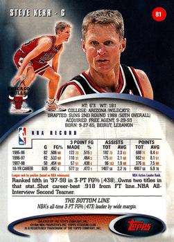 Steve Kerr  basketball card collectible - Main Image 2