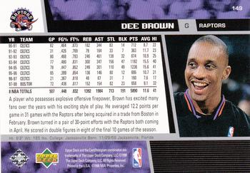 Dee Brown  basketball card collectible - Main Image 2