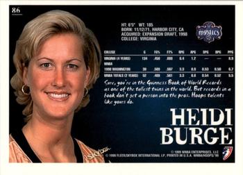 Heidi Burge  basketball card collectible - Main Image 2