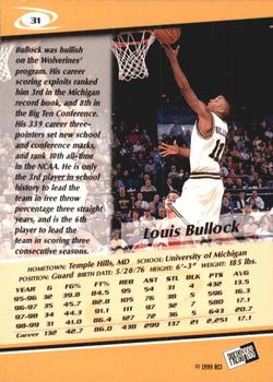 Louis Bullock  basketball card collectible - Main Image 2