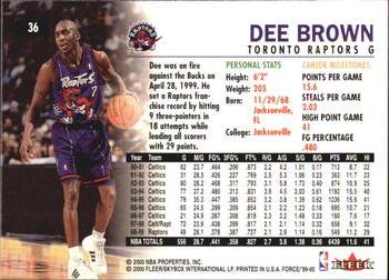 Dee Brown  basketball card collectible - Main Image 2
