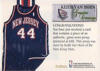 Keith Van Horn basketball card collectible - Main Image 2