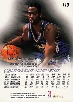 Quincy Lewis  basketball card collectible - Main Image 2