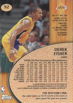 Derek Fisher  basketball card collectible - Main Image 2