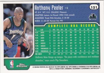 Anthony Peeler  basketball card collectible - Main Image 2