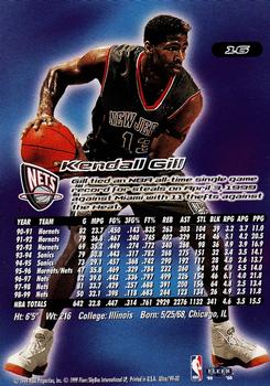 Kendall Gill  basketball card collectible - Main Image 2