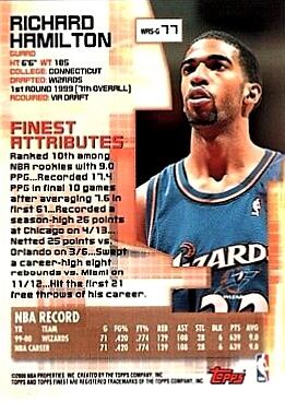 Richard Hamilton  basketball card collectible - Main Image 2