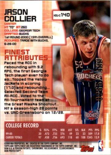 Jason Collier  basketball card collectible - Main Image 2