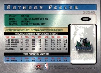 Anthony Peeler  basketball card collectible - Main Image 2