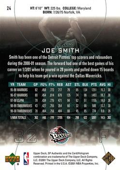 Joe Smith  basketball card collectible - Main Image 2