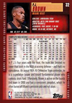 P.J. Brown  basketball card collectible - Main Image 2