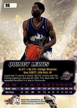 Quincy Lewis  basketball card collectible - Main Image 2