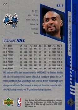 Grant Hill  basketball card collectible - Main Image 2