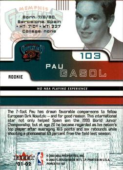 Pau Gasol  basketball card collectible - Main Image 2