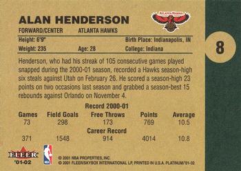 Alan Henderson  basketball card collectible - Main Image 2