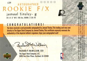 Jamaal Tinsley  basketball card collectible - Main Image 2
