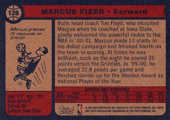 Marcus Fizer  basketball card collectible - Main Image 2
