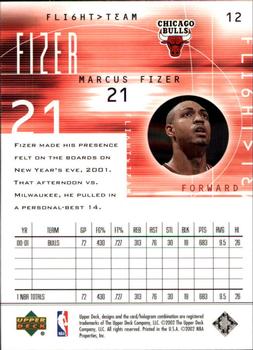 Marcus Fizer  basketball card collectible - Main Image 2