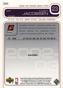 Casey Jacobsen  basketball card collectible - Main Image 2