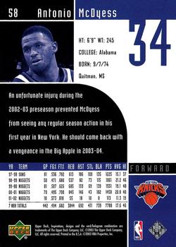 Antonio McDyess  basketball card collectible - Main Image 2