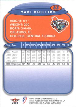Tari Phillips  basketball card collectible - Main Image 2
