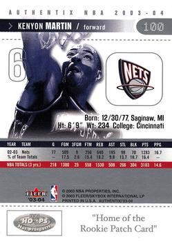 Kenyon Martin  basketball card collectible - Main Image 2