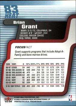 Brian Grant  basketball card collectible - Main Image 2