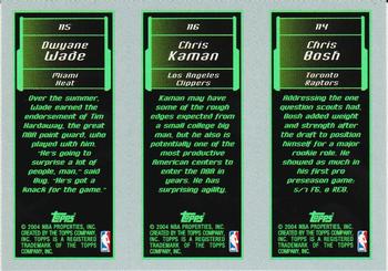 Chris Bosh / Chris Kaman / Dwyane Wade basketball card collectible - Main Image 2