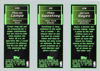 Jarvis Hayes / Mike Sweetney / Maciej Lampe basketball card collectible - Main Image 2