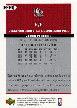 Zoran Planinic  basketball card collectible - Main Image 2
