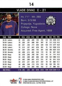 Vlade Divac  basketball card collectible - Main Image 2