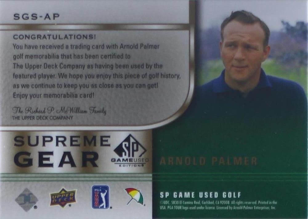 Arnold Palmer  golf card collectible - Main Image 2