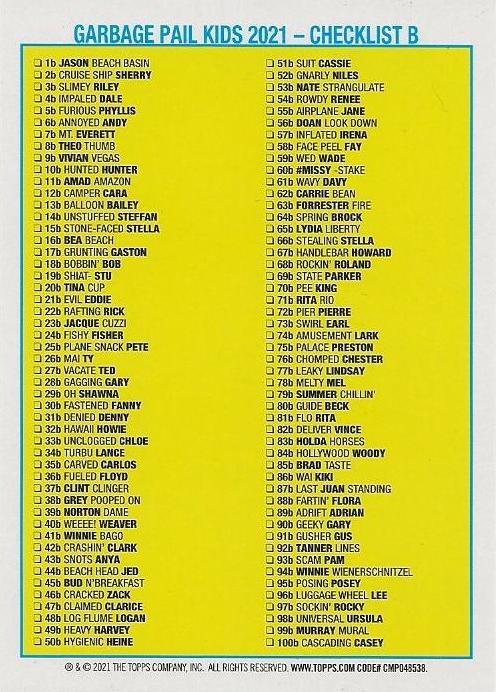 Cowabunga Cal  gpk card collectible - Main Image 2