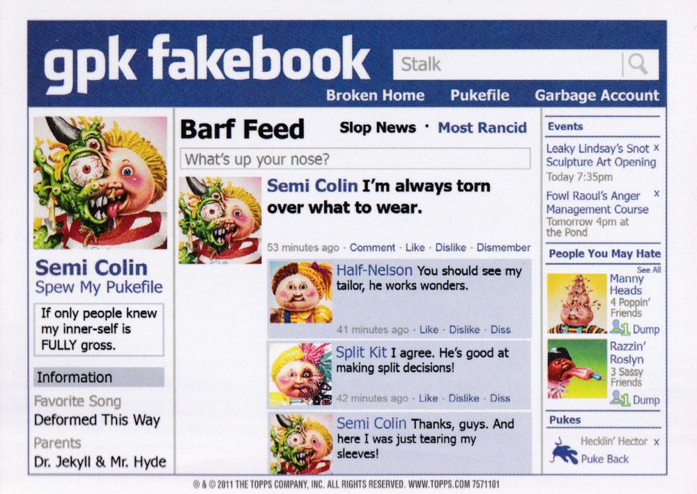 Crawlin’ Rollin  gpk card collectible - Main Image 2