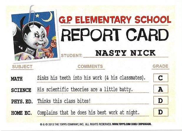 Terrible Terence  gpk card collectible - Main Image 2