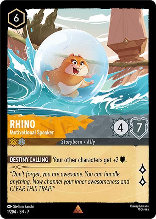 Rhino - Motivational Speaker lorcana card collectible - Main Image 1
