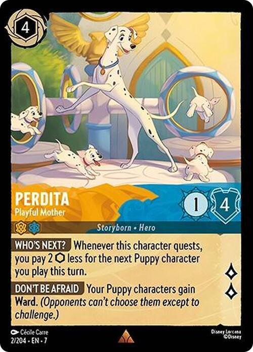 Perdita - Playful Mother  lorcana card collectible - Main Image 1