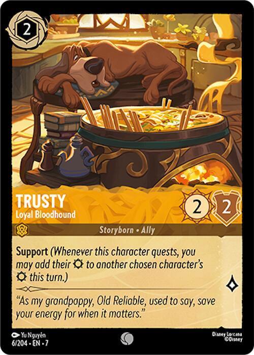 Trusty - Loyal Bloodhound lorcana card collectible - Main Image 1