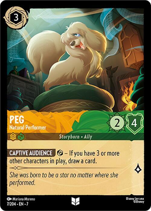 Peg - Natural Performer lorcana card collectible - Main Image 1