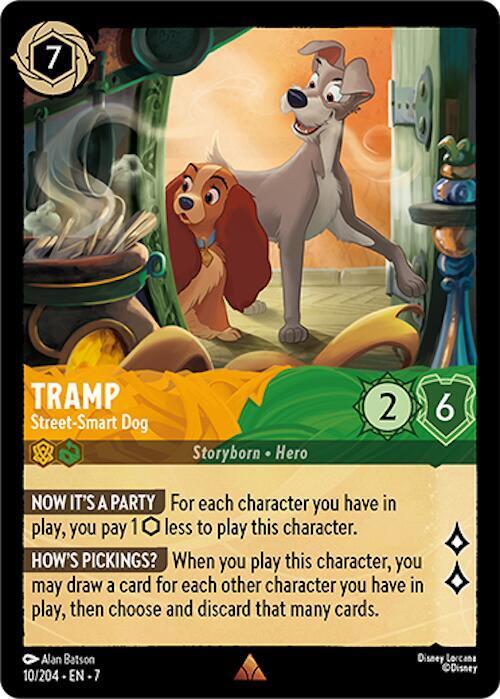 Tramp - Street-Smart Dog  lorcana card collectible - Main Image 1