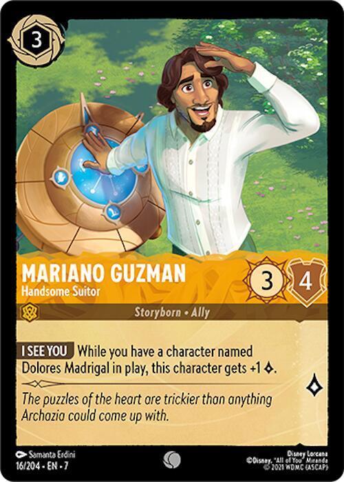 Mariano Guzman - Handsome Suitor lorcana card collectible - Main Image 1